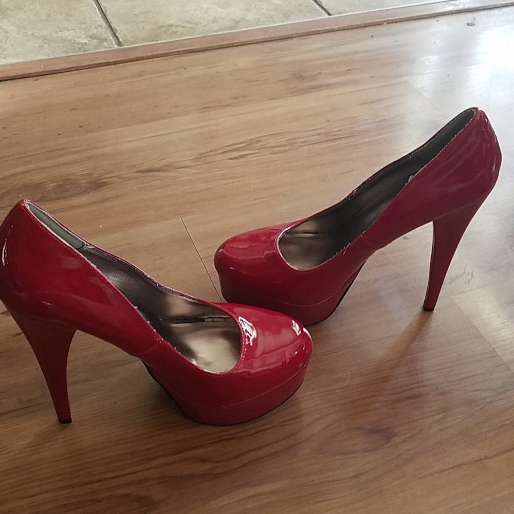 Red Patent Leather Heels